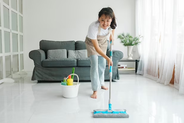 time for mopping at home