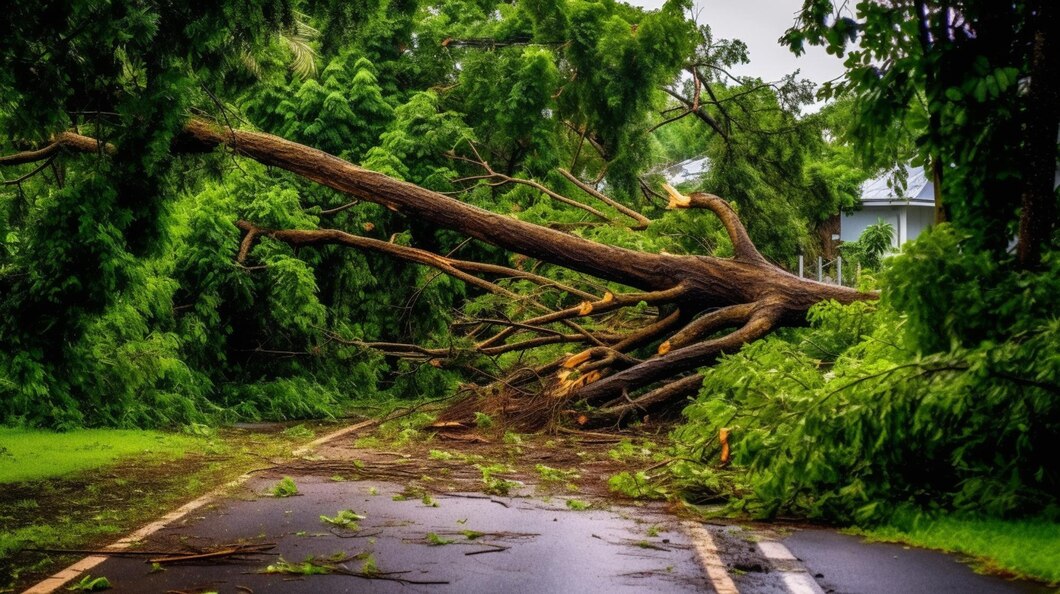 tree falling in storm in karnataka