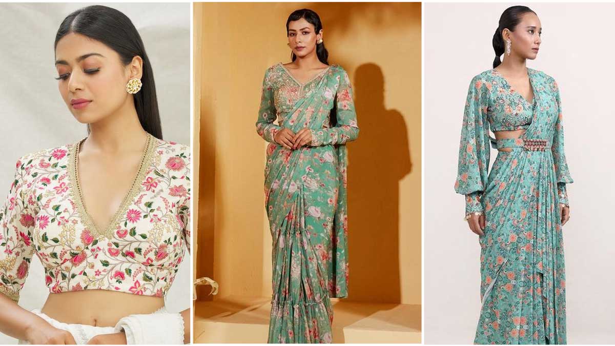 5 Floral Sleeves Blouse Designs | HerZindagi