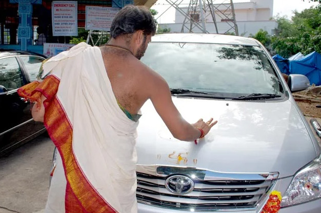 why swastika is made on new things