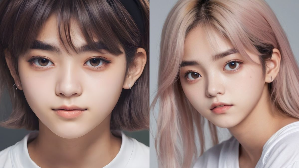 AI Generated Images Of BTS Member V Imagined As A Girl