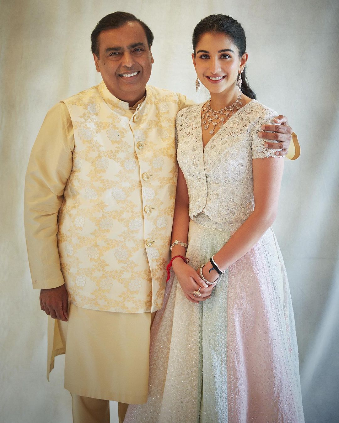 Ambanis With Bride To Be Radhika Merchant In AJSK