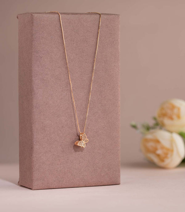 Beauticious Butterfly Pendant Brass d aaa  c acea x