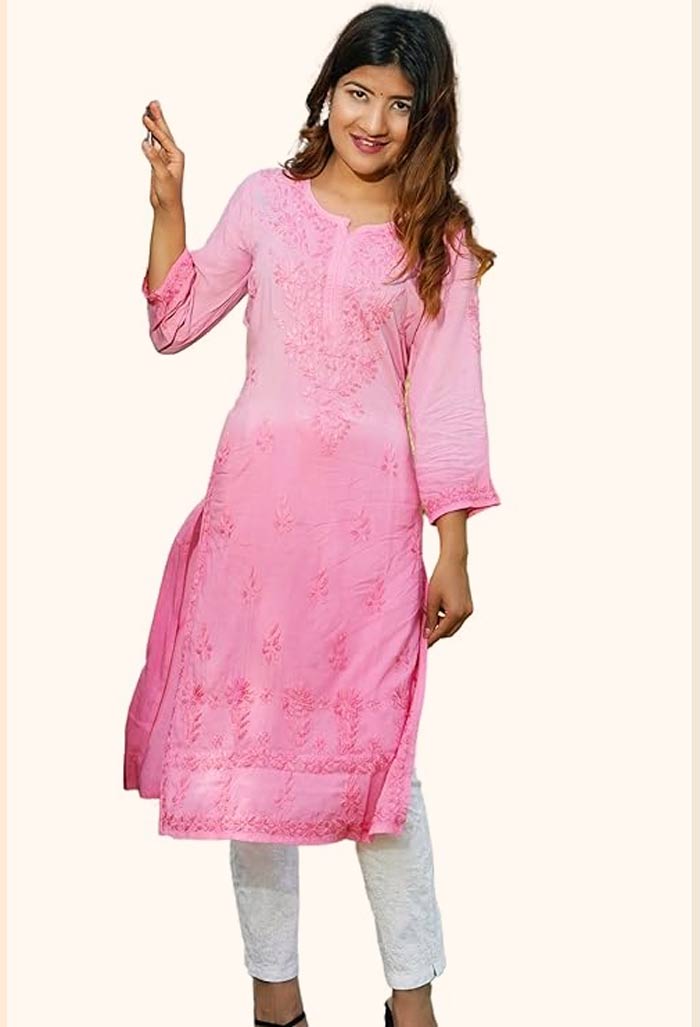 Chikankari work kurti
