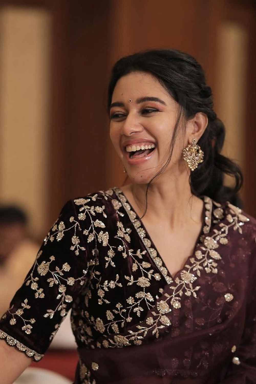 Embroidered Velvet Blouse Design