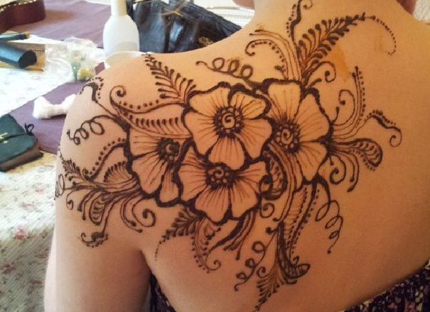 Floral Side Back Design
