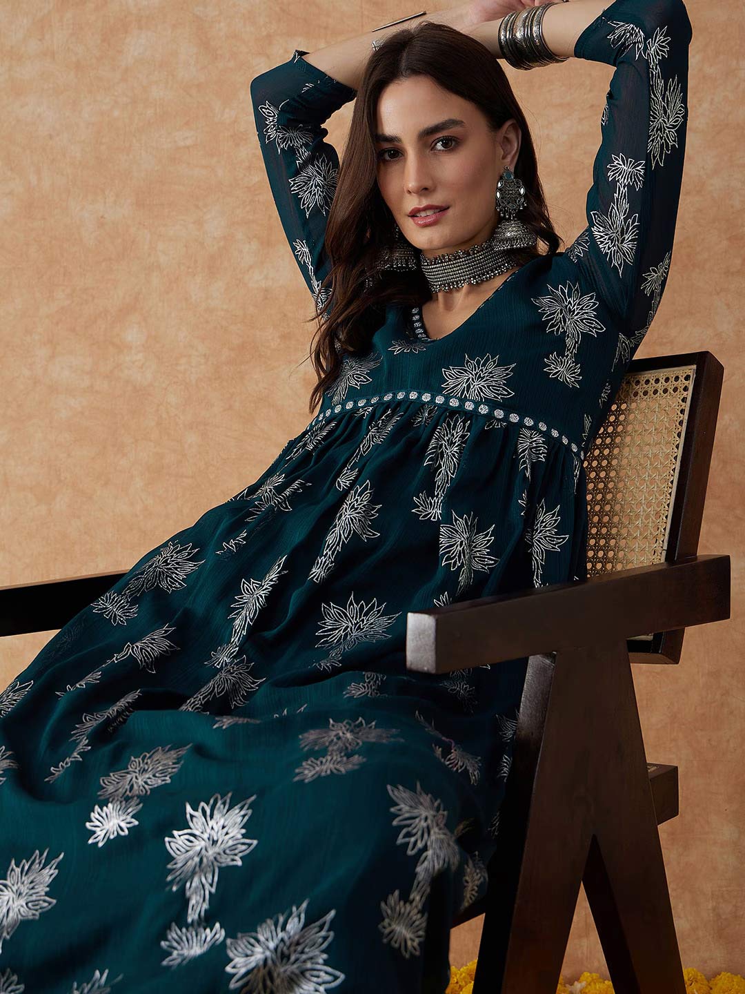 Floral print suit designs