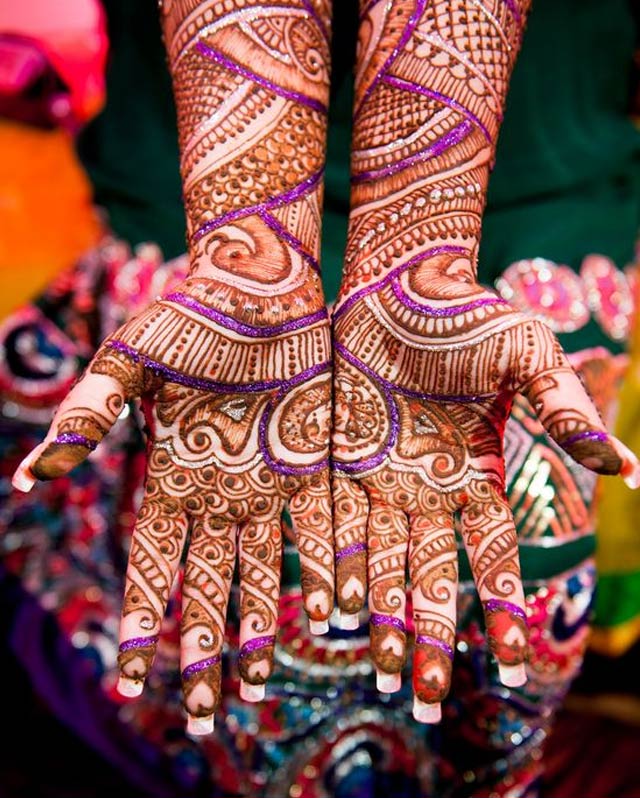 Full Hand Colour Mehndi Design