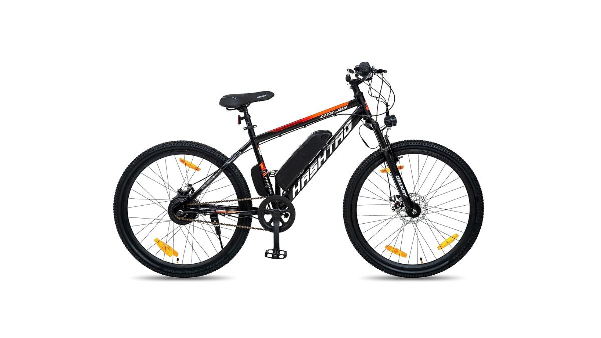 Geekay Hashtag Electric t Steel Frame  inch Dual disc Non Gear Mountain Bicycle