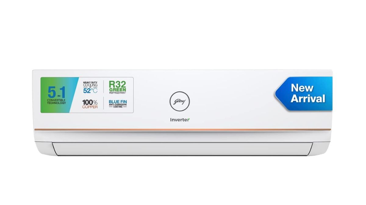 Godrej 1.5 Ton 5 Star, 5-in-1 Convertible Cooling, Inverter Split AC  (Copper, Heavy Duty Cooling At 52°C, Anti-dust Filter, 2023 Model, AC 1.5T  EI 18IINV5R32 WWR, White) : : Home & Kitchen