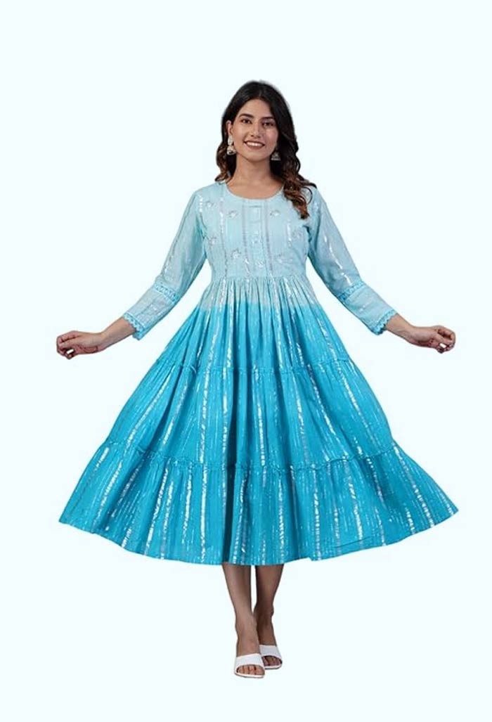 Hand work ombre kurti