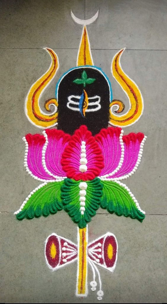 Lotus Rangoli Design