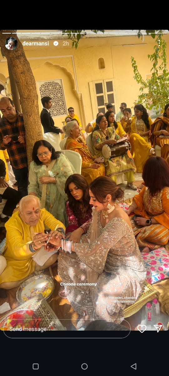 Surbhi Chandna’s Look For Chooda Ceremony