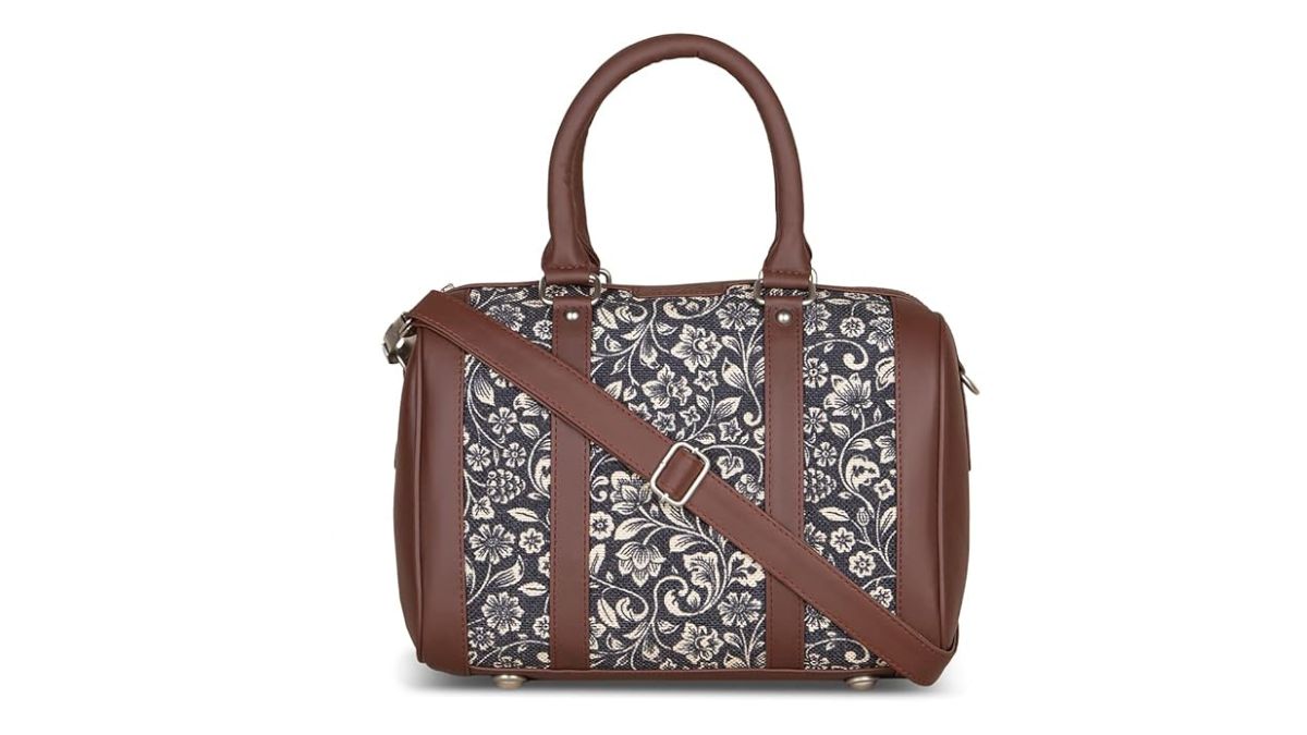 Zouk Blue Sling Bag Lattice Lace Printed Sling Bag for Women Navy Blue -  Price in India | Flipkart.com