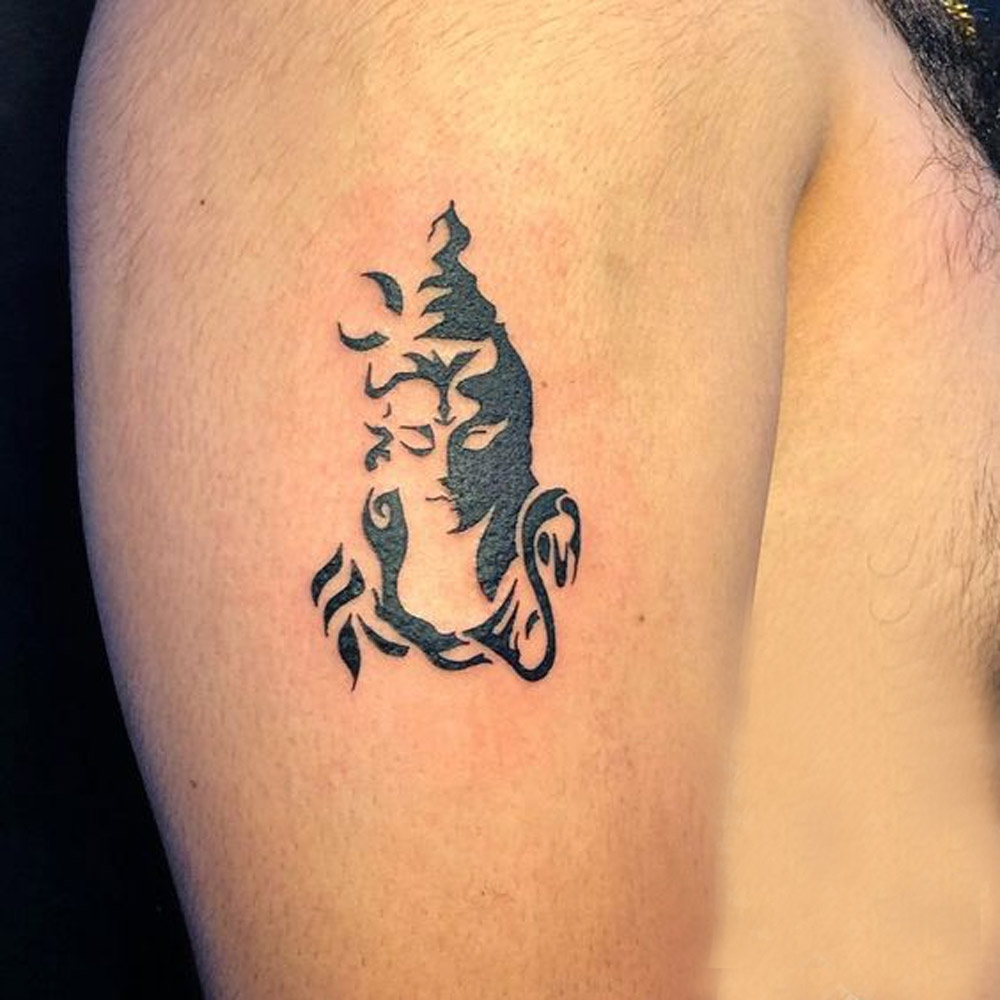 calm shiva tattoo