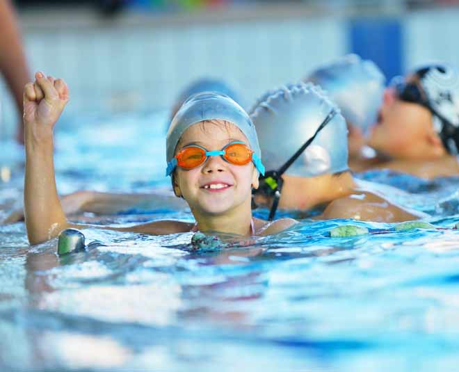 child swimming pool inside