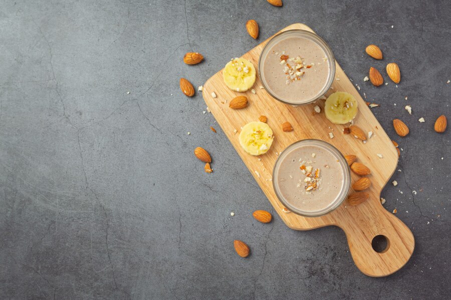 dry fruits banana shake in sehri to stay active