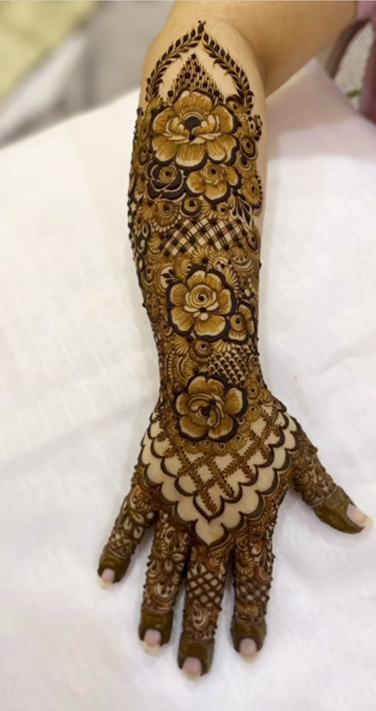 hibiscus flower mehndi