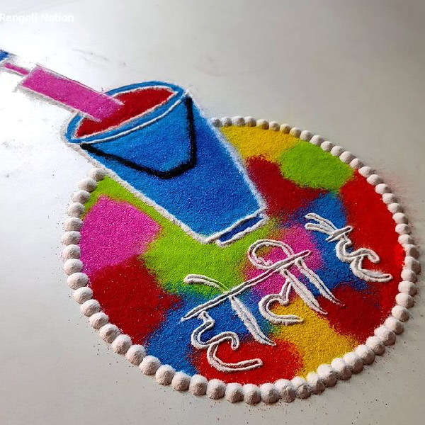 holi special rangoli