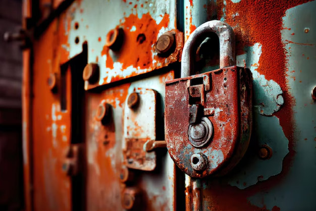 how do you unlock a rusted lock