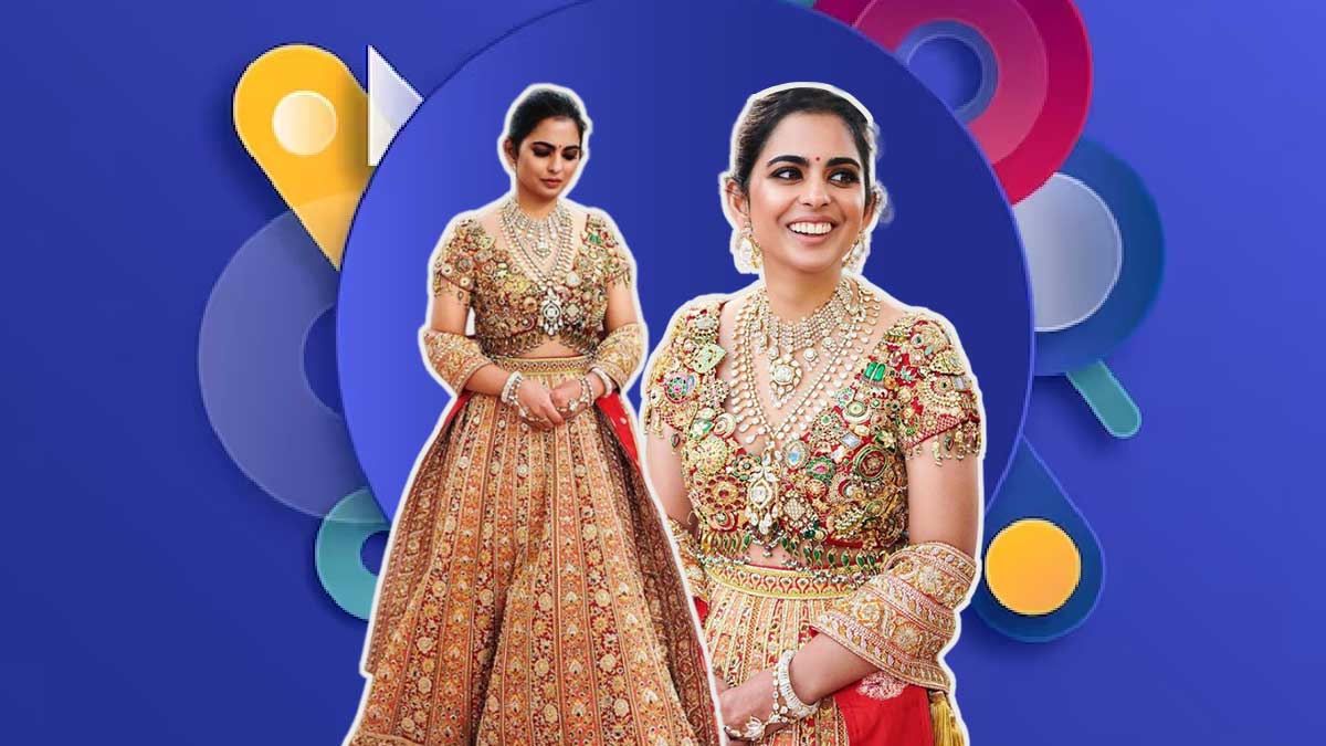 isha ambani jewellery blouse