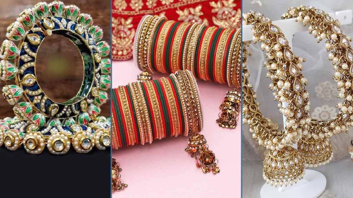 Bangle Designs: प्लेन चूड़ियों के साथ खूब जचेंगे कंगन के ये खास डिजाइंस | kangan designs you can wear with plain bangles | HerZindagi