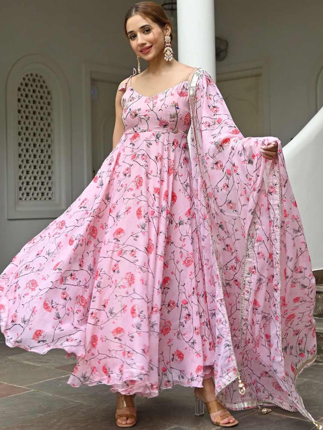 Aliya Style Long Dress With Astar(lining) Cutting & Stitching | Georgette  febric Aliya cut kurti | - YouTube