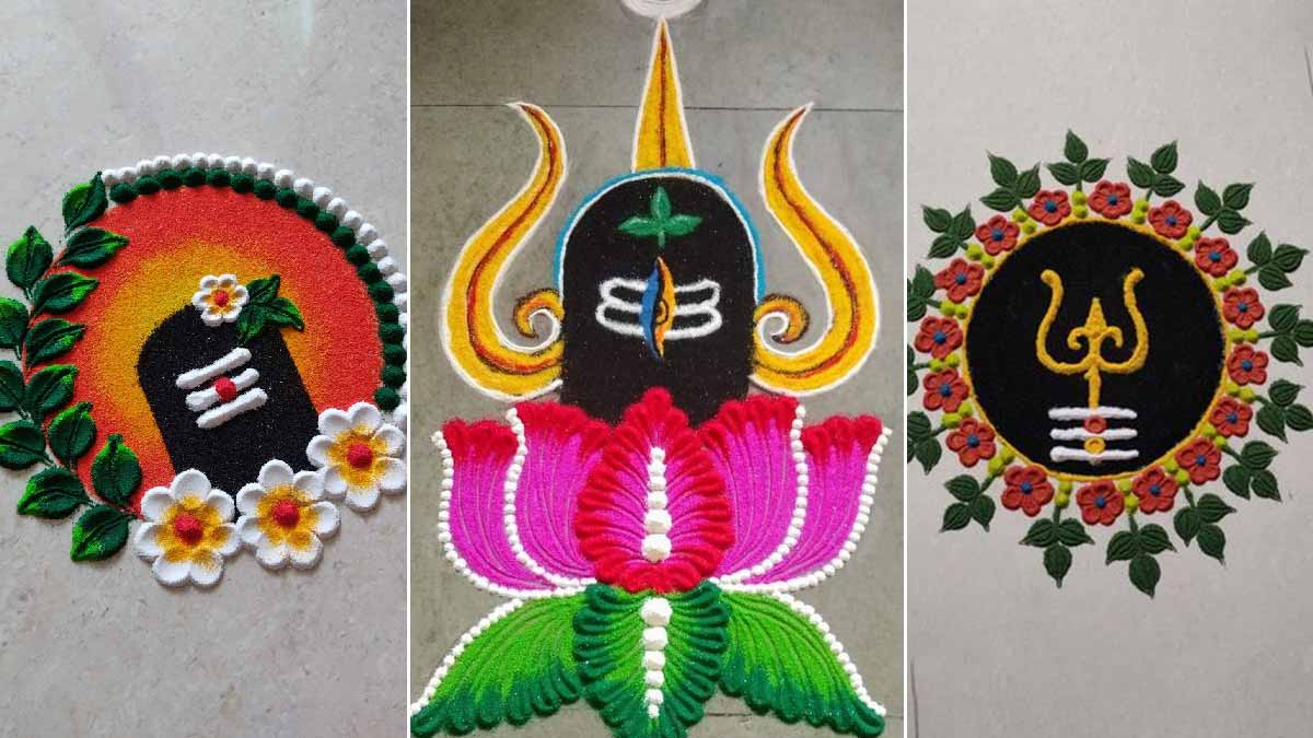 How to draw rangoli designs step by step on paper with pencils colors -  YouTube