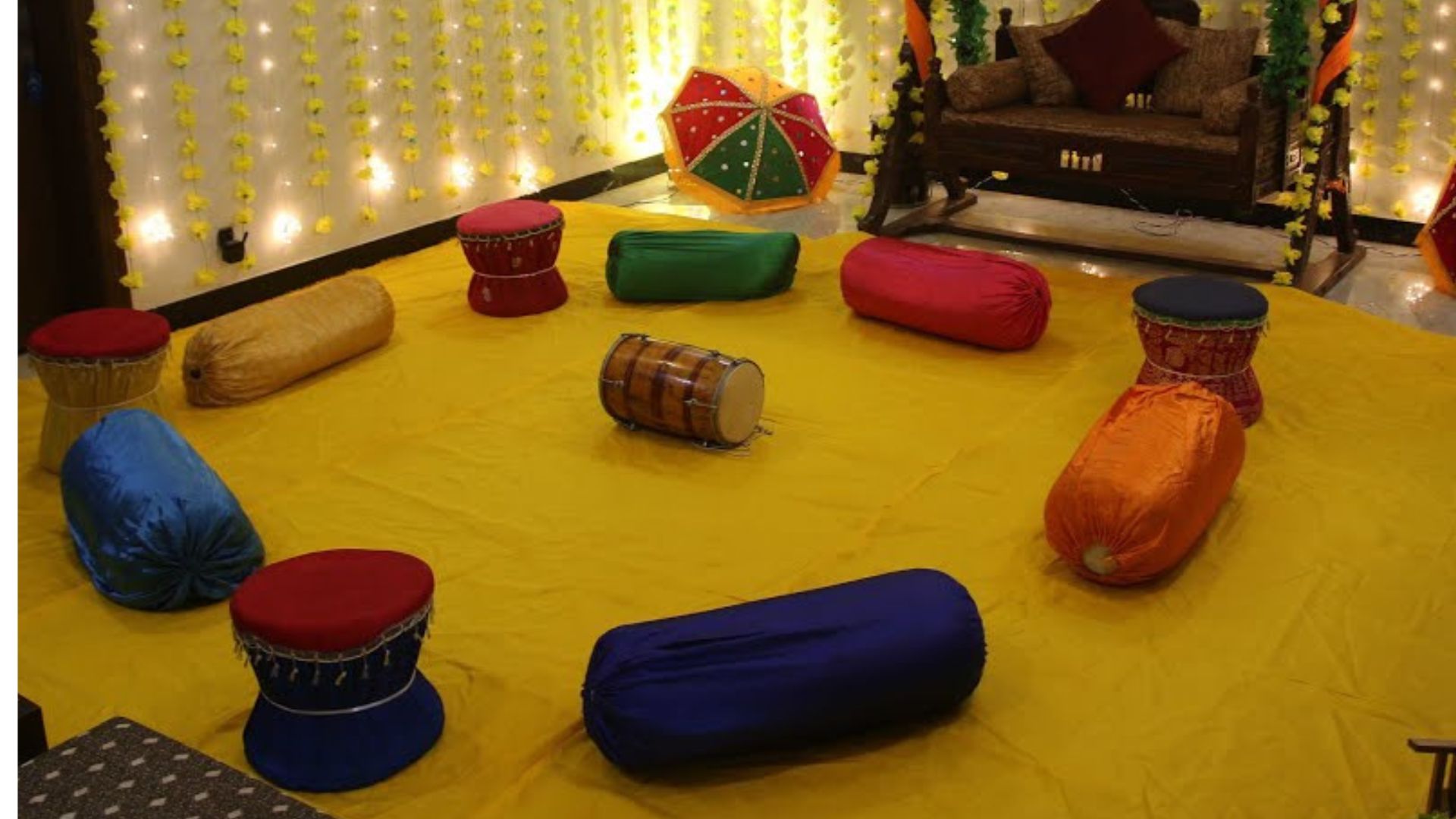 mehndi stage at home