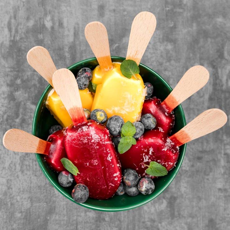 mixed fruit smoothie with milk