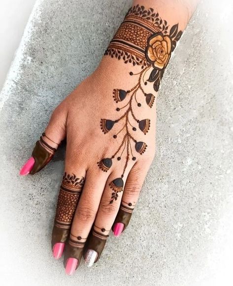 rajasthani mehndi designs bridal simple back hand