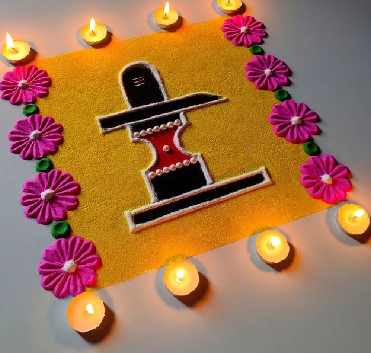 rangoli forshivratri