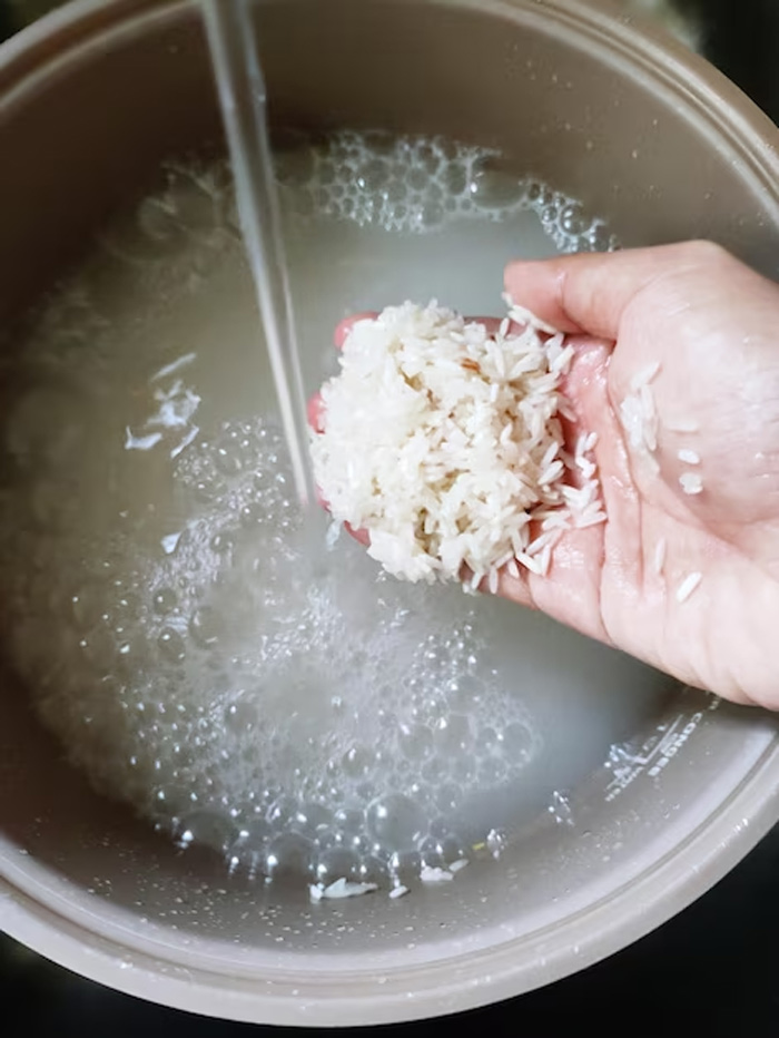 reason to wash rice
