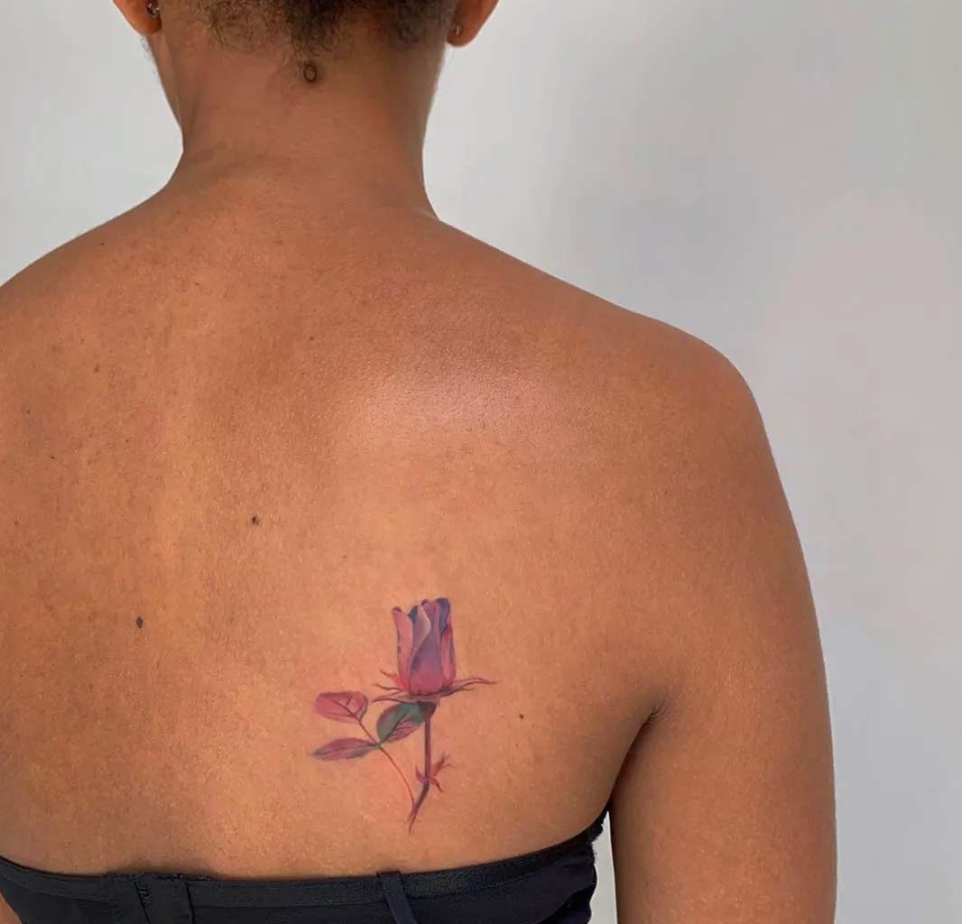 rosebud tattoo