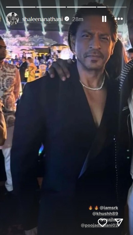 srk at anant rashika wedding fucntions