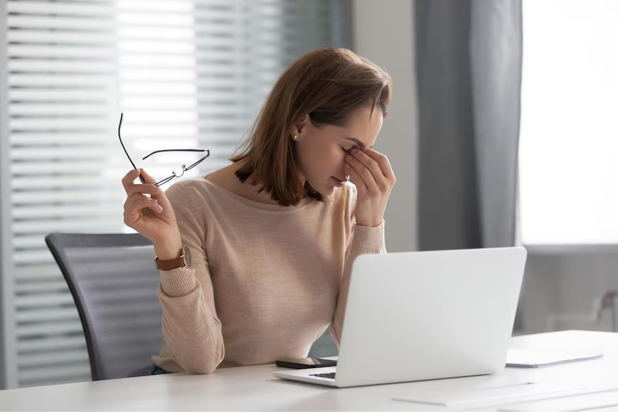 ways to releive form eye strain