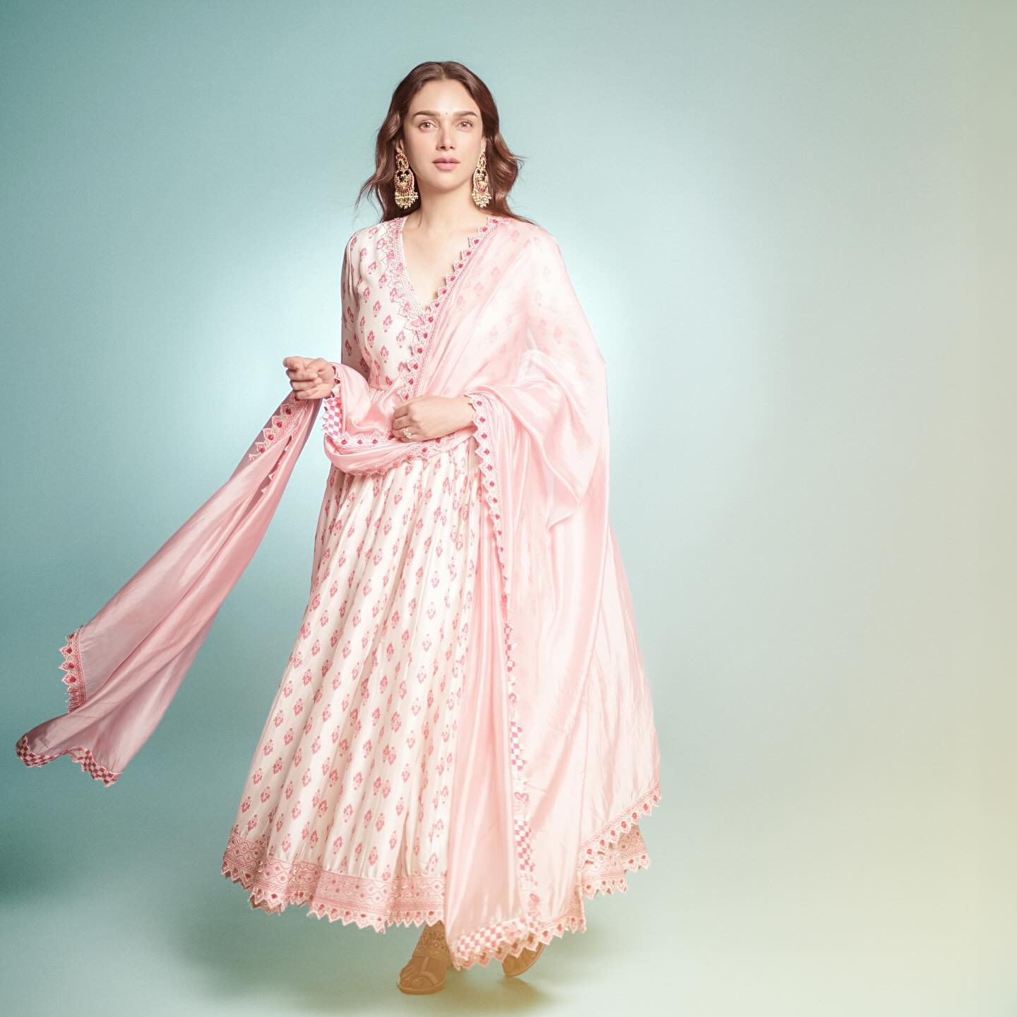 Aditi Rao Hydari’s Pink Angrakha Suit