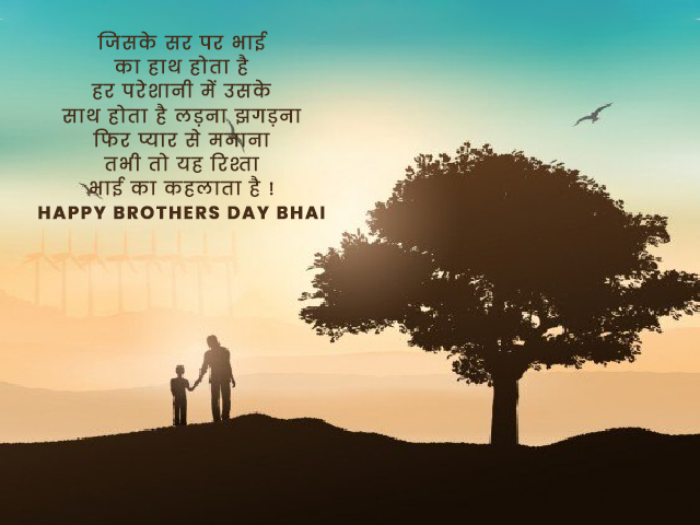 Brothers Day Wishes in Hindi