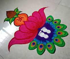 Kamal Rangoli Design for Akshaya Tritiya 2024। 10 मिनट में बनाएं ये ...