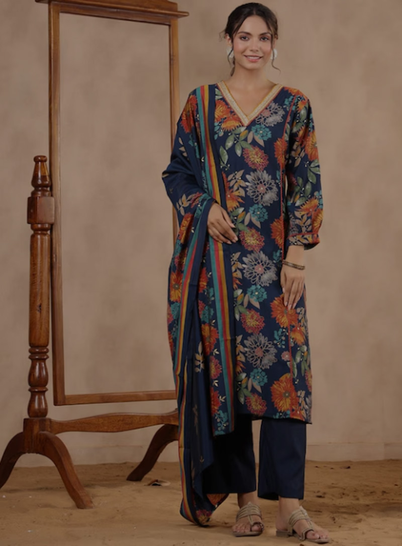Floral Jodhpuri Suit Design