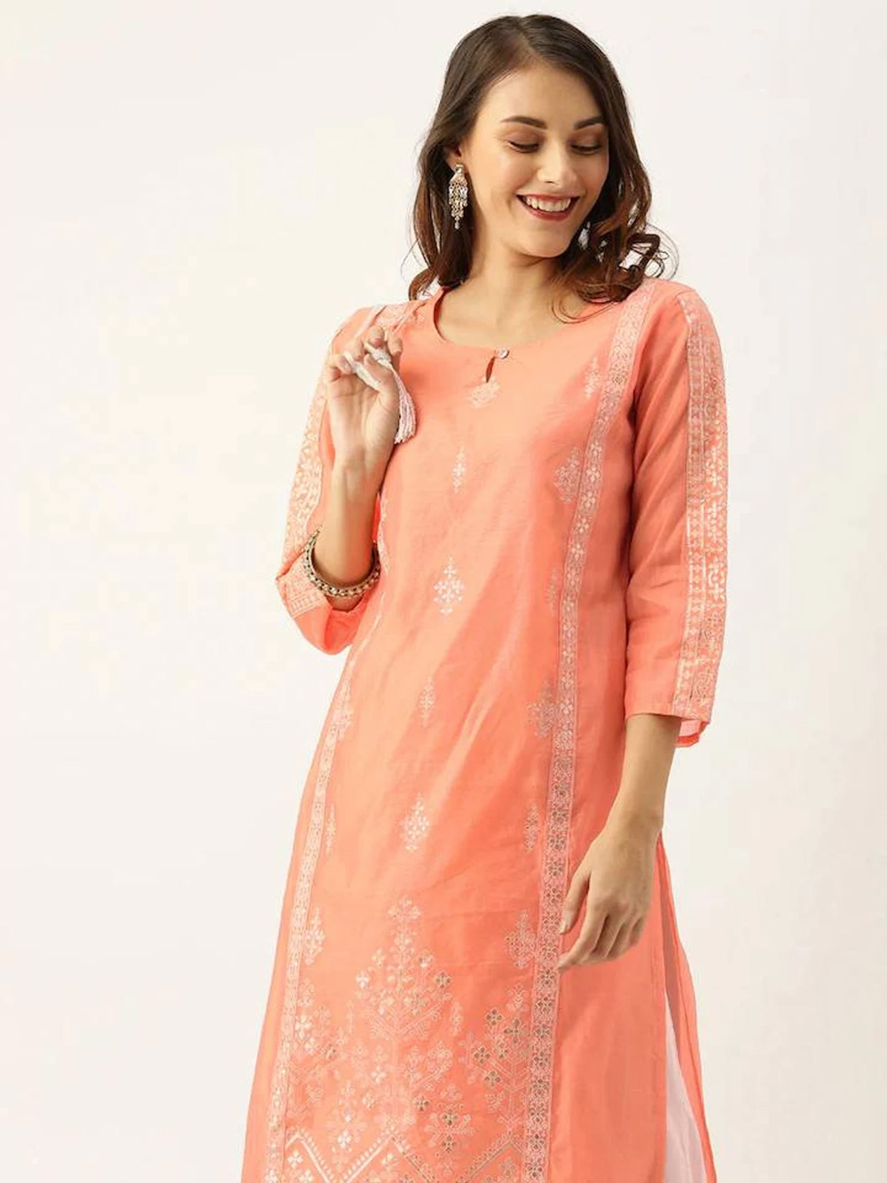 Full Embroidery Sleeves Designs