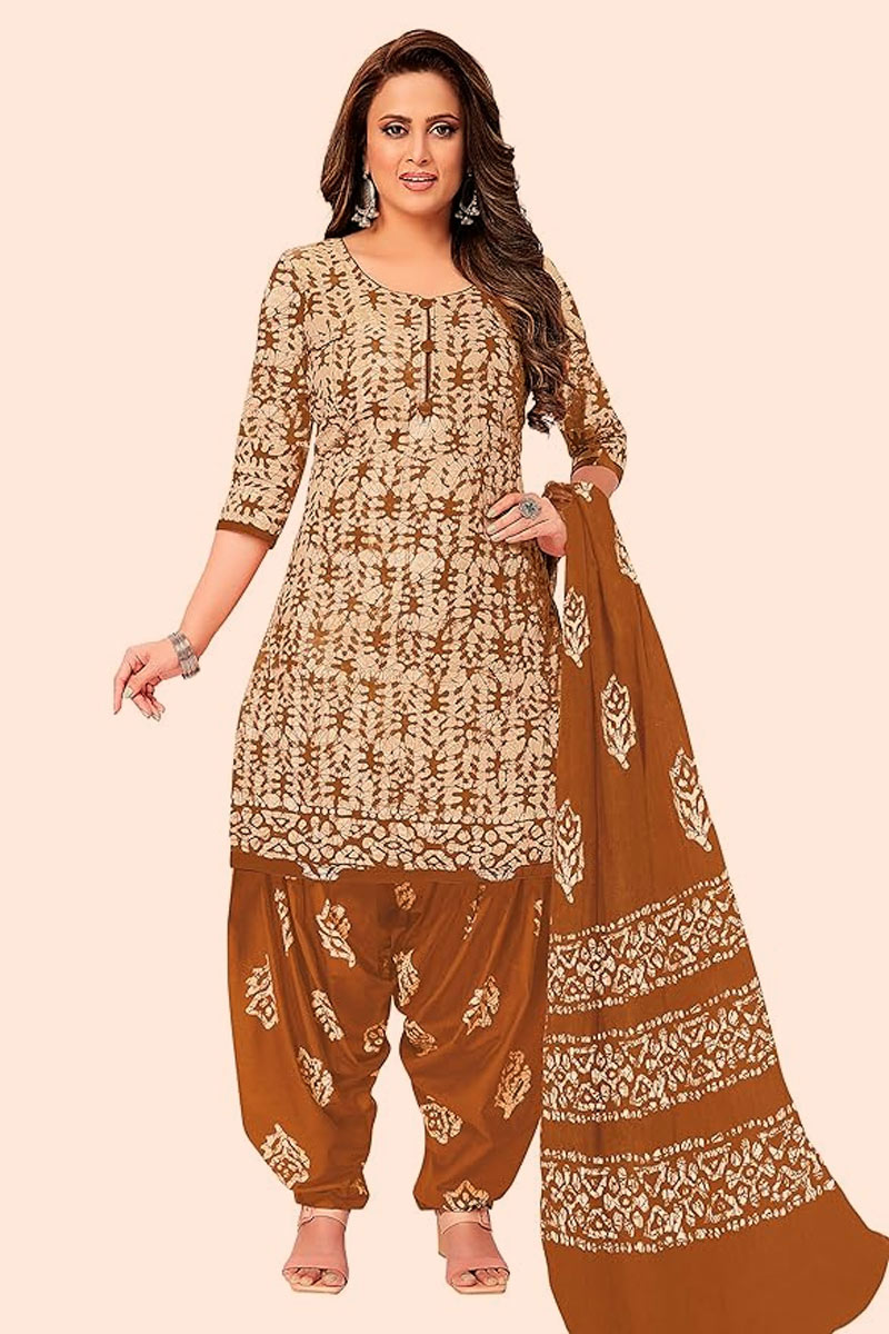Heavy Print Patiala Suit Designs