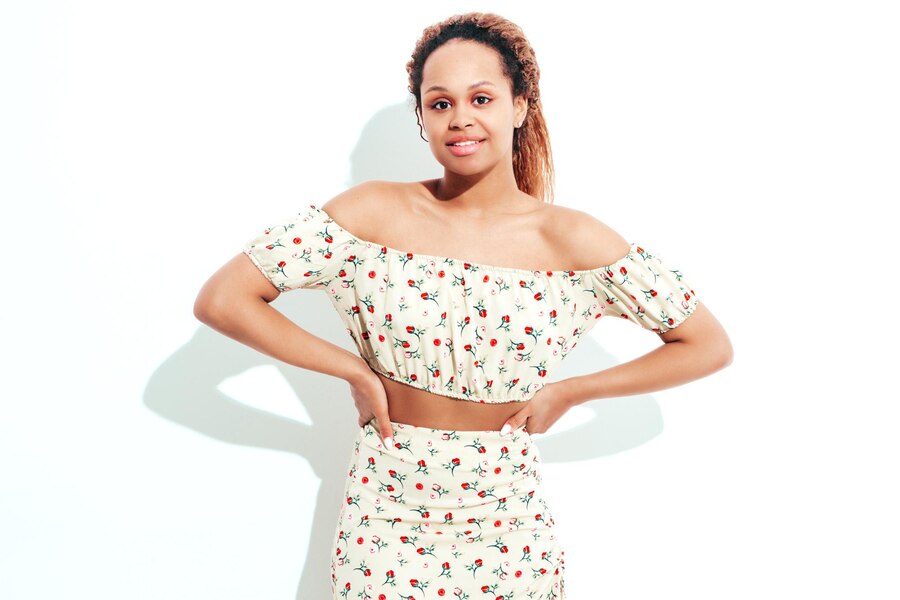 RUCHED OFF SHOULDER TOP