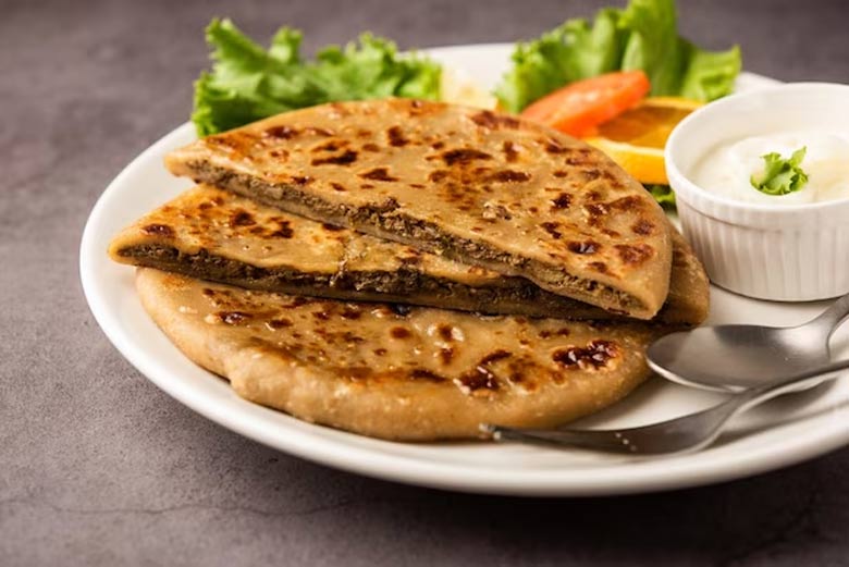 Veg keema paratha