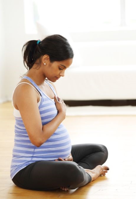 What causes body changes during pregnancy