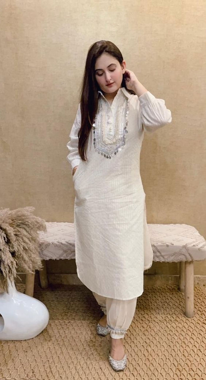 White Afghani Salwar Suit