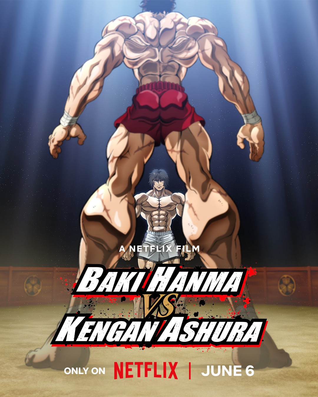 baki hanma vs kengan ashura movie poster