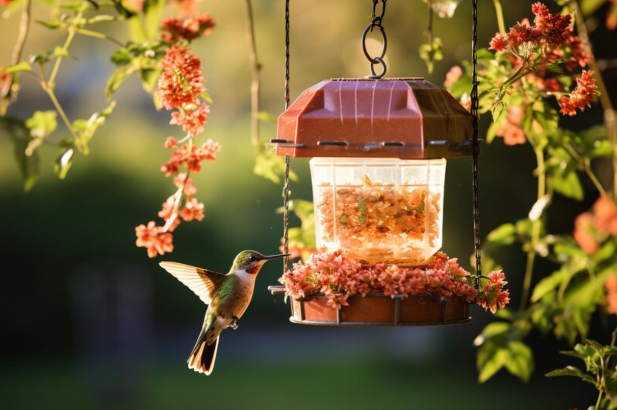 bird feeder at home