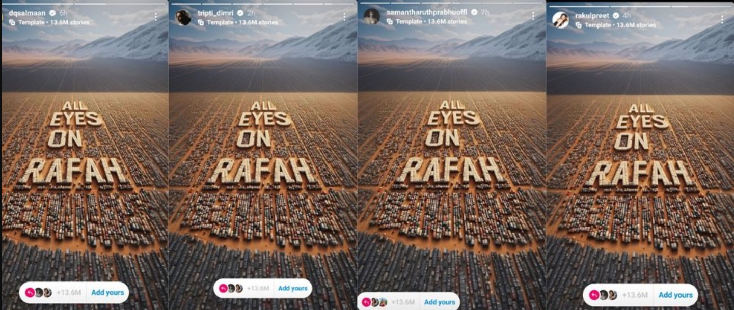 bollywood actors on all eyes on rafah