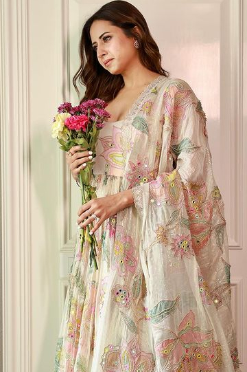 bollywood inspired latest designs of white suits